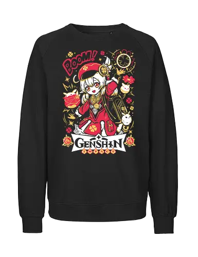 Klee - Gen shin Impact - Cool, Kawaii, Anime, Manga, Tokyo, Angry, Japanese Art, Aesthetic, Manga Style, Zylixzen, Aggressive, Gamer, Otaku, Gift - Fairtrade Sweatshirt