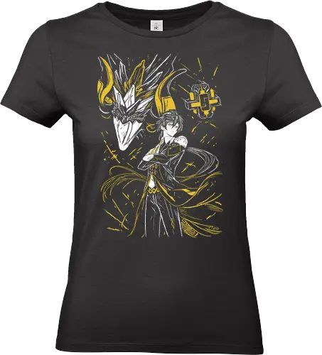 Zhongli - Gen shin Impact - Kawaii, Anime, Manga, Tokyo, Angry, Japanese Art, Aesthetic, Manga Style, Zylixzen, Aggressive, Gamer, Otaku, Gift, Cool - Standard T-Shirt (Frauen)