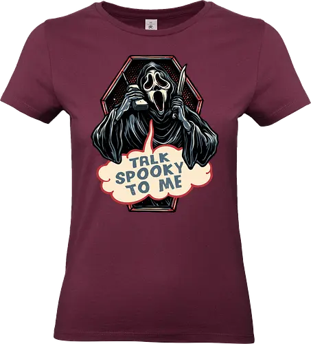 Talk Spooky to me - Horror, Halloween, horror movies, villain, classic horror, funny, humor, spooky, ghost - Standard T-Shirt (Frauen)