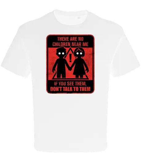 Horror Signs Shadow Children - scary, cool, awesome, horror, horror stories, creepy, horror movies, books, spooky season, Halloween, creepypastas, shadow creature, shadow figure, smile, demon, spirit, shadow person, dead, ghost, children, sign - Oversize T-Shirt