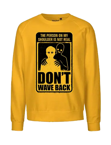 Horror Signs Shadow Creatures - scary, cool, awesome, horror, horror stories, creepy, horror movies, books, spooky season, Halloween, creepypastas, shadow creature, shadow figure, smile, demon, spirit, shadow person, dead, ghost, wave, sign - Fairtrade Sweatshirt