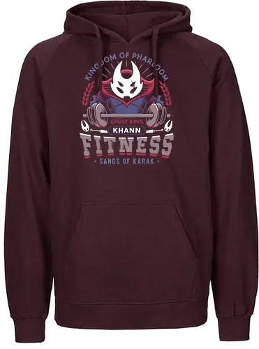 Pharloom Fitness Emblem - Bug Knight, silksong, hallownest, the knight, hollow, hornet, indie game, shade, gamer, gaming, video game, fitness, pale king, grub, sherma - Fairtrade Hoodie