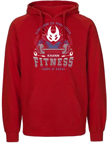 Pharloom Fitness Emblem - Bug Knight, silksong, hallownest, the knight, hollow, hornet, indie game, shade, gamer, gaming, video game, fitness, pale king, grub, sherma - Fairtrade Hoodie