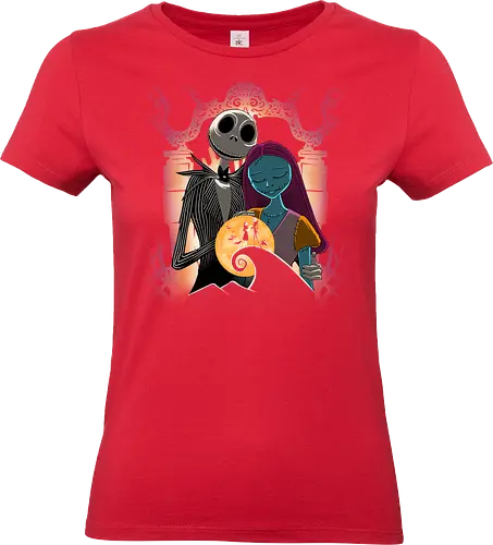 Pumpkin Patch Lovers - Jack, Sally, Nightmare, Jack Skellington - Standard T-Shirt (Frauen)