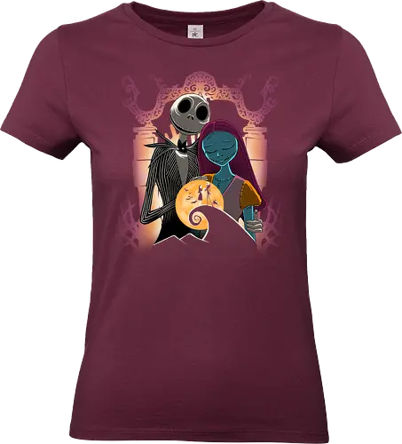 Pumpkin Patch Lovers - Jack, Sally, Nightmare, Jack Skellington - Standard T-Shirt (Frauen)