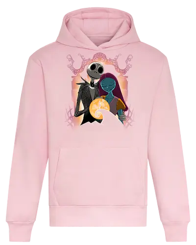 Pumpkin Patch Lovers - Jack, Sally, Nightmare, Jack Skellington - Heavyweight Hoodie