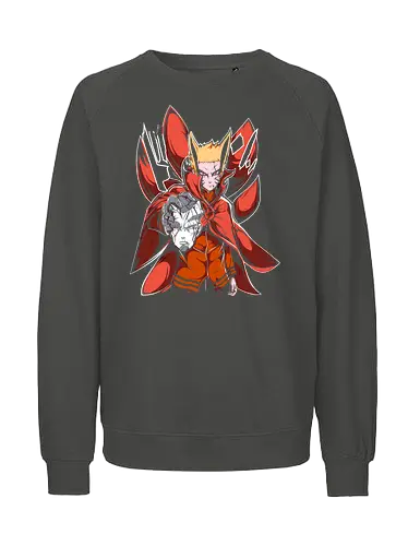 Baryon Mode - Shinobi, Baryon Mode, Naruto Shippuden, Boruto, anime, manga, art print, t-shirt design, fan art, Kurama, Nine-Tails, Sage of Six Paths, Otsutsuki, geek art, final form, dramatic, cool, anime fan gift - Fairtrade Sweatshirt