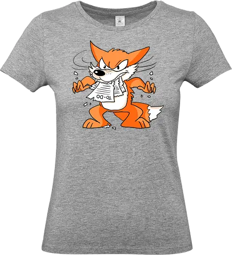 Rage Fox - Fuchs, Rage, To-Do-Liste, Wut - Standard T-Shirt (Frauen)