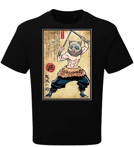 Beast breathing woodblock