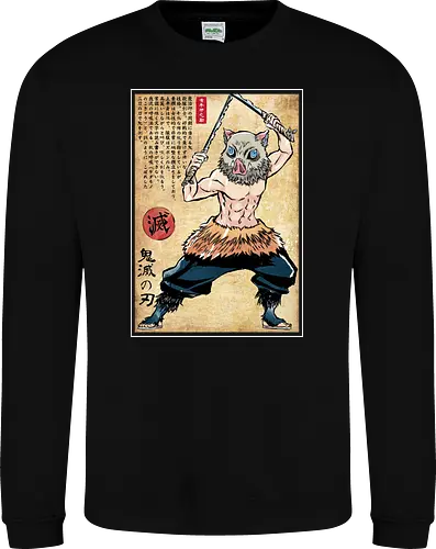 Beast breathing woodblock