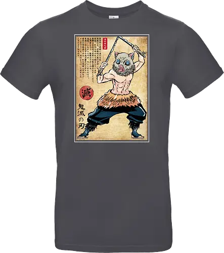 Beast breathing woodblock