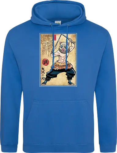 Beast breathing woodblock