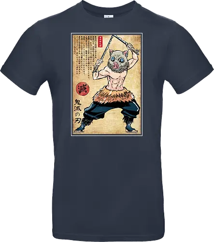 Beast breathing woodblock