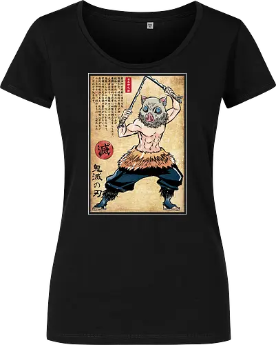 Beast breathing woodblock
