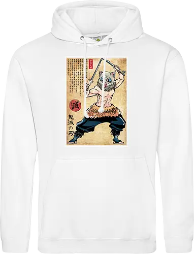 Beast breathing woodblock