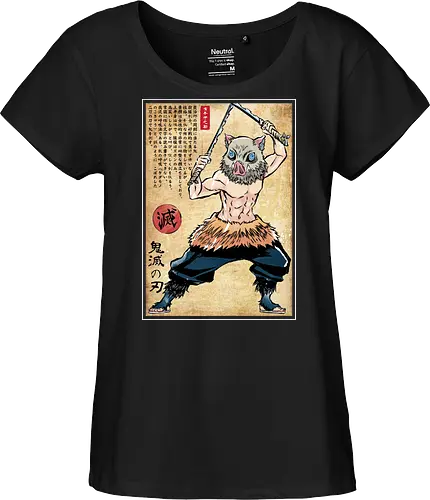 Beast breathing woodblock