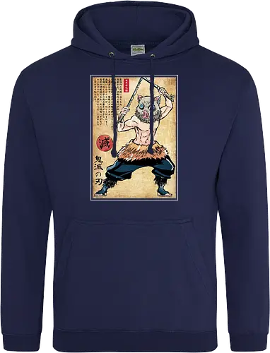 Beast breathing woodblock