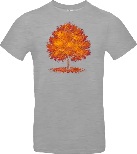 Impressionist autumn - nature, tree, leaves, forest, orange, seasons, autumn, halloween - Standard T-Shirt