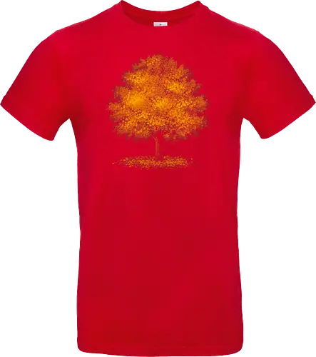 Impressionist autumn - nature, tree, leaves, forest, orange, seasons, autumn, halloween - Standard T-Shirt