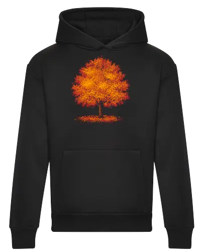 Impressionist autumn - nature, tree, leaves, forest, orange, seasons, autumn, halloween - Heavyweight Hoodie