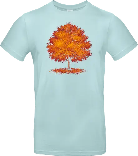 Impressionist autumn - nature, tree, leaves, forest, orange, seasons, autumn, halloween - Standard T-Shirt