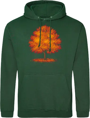 Impressionist autumn - nature, tree, leaves, forest, orange, seasons, autumn, halloween - Standard Hoodie
