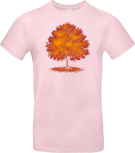 Impressionist autumn - nature, tree, leaves, forest, orange, seasons, autumn, halloween - Standard T-Shirt