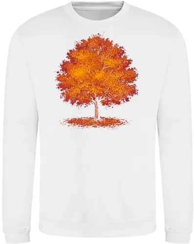 Impressionist autumn - nature, tree, leaves, forest, orange, seasons, autumn, halloween - Sweatshirt
