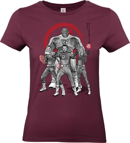 Fantastic sumi e - super heroes, comics, action movies, fantastics, four, japanese art, japan, sumi e - Standard T-Shirt (Frauen)
