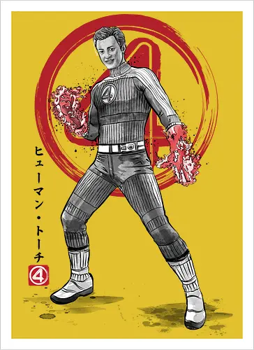 Human torch sumi e