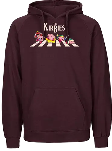 The Kirbies - Pink, games, old games, abbey road, parody, Puyo, beatles, sword - Fairtrade Hoodie