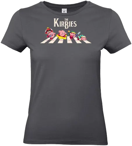 The Kirbies - Pink, games, old games, abbey road, parody, Puyo, beatles, sword - Standard T-Shirt (Frauen)