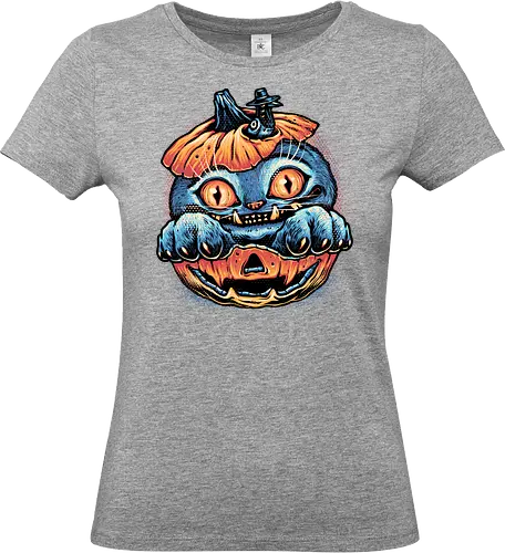 Blue Tiger Pumpkin - Movie, hunter, demons, tiger, animal, cute, animation, animated, horror, kpop, pumpkin - Standard T-Shirt (Frauen)