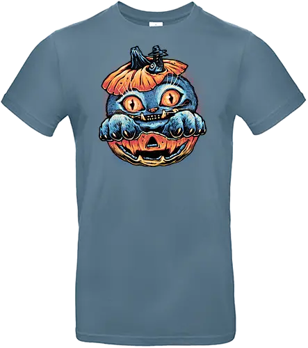 Blue Tiger Pumpkin - Movie, hunter, demons, tiger, animal, cute, animation, animated, horror, kpop, pumpkin - Standard T-Shirt