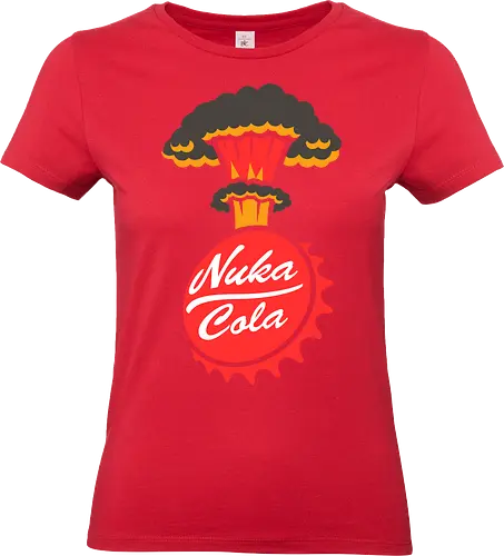 Nuka-Cola Fallout - Nuka-Cola, Fallout, video game, nuclear, apocalypse  gaming, retro-futuristic, mushroom cloud, bottle cap, wasteland  Bethesda, vault dweller, pip-boy, fan art, pop culture  geek, nerd, gamer, sci-fi, war never changes - Standard T-Shirt (Frauen)