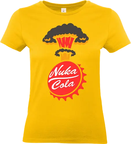 Nuka-Cola Fallout - Nuka-Cola, Fallout, video game, nuclear, apocalypse  gaming, retro-futuristic, mushroom cloud, bottle cap, wasteland  Bethesda, vault dweller, pip-boy, fan art, pop culture  geek, nerd, gamer, sci-fi, war never changes - Standard T-Shirt (Frauen)