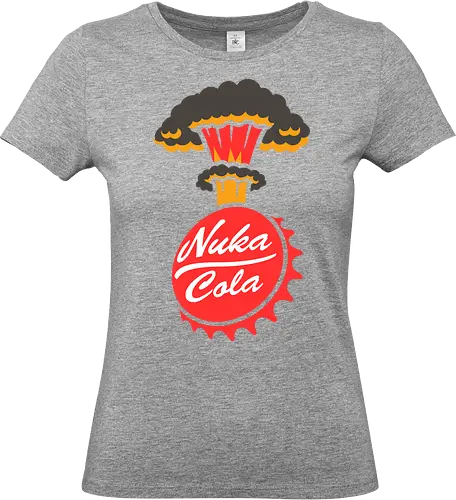 Nuka-Cola Fallout - Nuka-Cola, Fallout, video game, nuclear, apocalypse  gaming, retro-futuristic, mushroom cloud, bottle cap, wasteland  Bethesda, vault dweller, pip-boy, fan art, pop culture  geek, nerd, gamer, sci-fi, war never changes - Standard T-Shirt (Frauen)