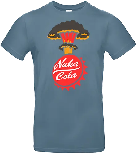 Nuka-Cola Fallout - Nuka-Cola, Fallout, video game, nuclear, apocalypse  gaming, retro-futuristic, mushroom cloud, bottle cap, wasteland  Bethesda, vault dweller, pip-boy, fan art, pop culture  geek, nerd, gamer, sci-fi, war never changes - Standard T-Shirt