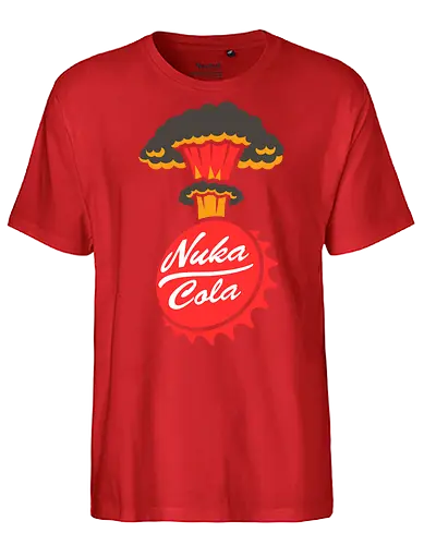 Nuka-Cola Fallout - Nuka-Cola, Fallout, video game, nuclear, apocalypse  gaming, retro-futuristic, mushroom cloud, bottle cap, wasteland  Bethesda, vault dweller, pip-boy, fan art, pop culture  geek, nerd, gamer, sci-fi, war never changes - Fairtrade T-Shirt