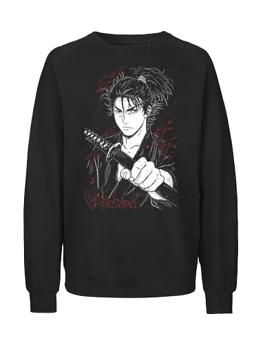 Miyamoto Musashi - Vagabond - Kawaii, Anime, Manga, Tokyo, Angry, Japanese Art, Aesthetic, Manga Style, Zylixzen, Aggressive, Gamer, Otaku, Gift, Cool - Fairtrade Sweatshirt
