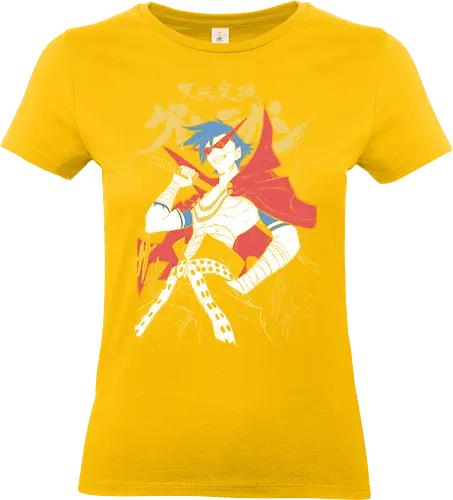 Kamina - Tengen Toppa Gurren Lagann - Kawaii, Anime, Manga, Tokyo, Angry, Japanese Art, Aesthetic, Manga Style, Zylixzen, Aggressive, Gamer, Otaku, Gift, Cool - Standard T-Shirt (Frauen)