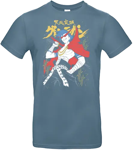 Kamina - Tengen Toppa Gurren Lagann - Kawaii, Anime, Manga, Tokyo, Angry, Japanese Art, Aesthetic, Manga Style, Zylixzen, Aggressive, Gamer, Otaku, Gift, Cool - Standard T-Shirt