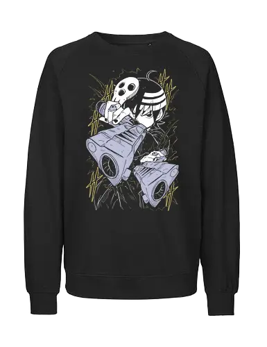 Death the Kid - Soul Eater - Kawaii, Anime, Manga, Tokyo, Angry, Japanese Art, Aesthetic, Manga Style, Zylixzen, Aggressive, Gamer, Otaku, Gift, Cool - Fairtrade Sweatshirt