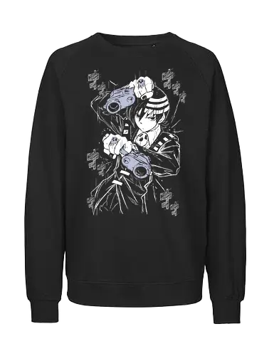 Death the Kid - Soul Eater  - Kawaii, Anime, Manga, Tokyo, Angry, Japanese Art, Aesthetic, Manga Style, Zylixzen, Aggressive, Gamer, Otaku, Gift, Cool - Fairtrade Sweatshirt