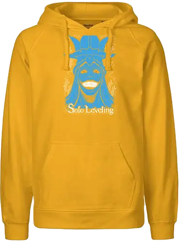 Smiley Statut - Solo Leveling  - Kawaii, Anime, Manga, Tokyo, Angry, Japanese Art, Aesthetic, Manga Style, Zylixzen, Aggressive, Gamer, Otaku, Gift, Cool - Fairtrade Hoodie