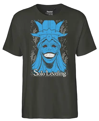 Smiley Statut - Solo Leveling  - Kawaii, Anime, Manga, Tokyo, Angry, Japanese Art, Aesthetic, Manga Style, Zylixzen, Aggressive, Gamer, Otaku, Gift, Cool - Fairtrade T-Shirt