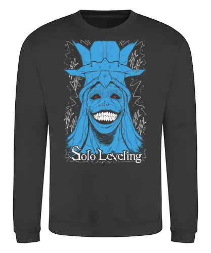Smiley Statut - Solo Leveling  - Kawaii, Anime, Manga, Tokyo, Angry, Japanese Art, Aesthetic, Manga Style, Zylixzen, Aggressive, Gamer, Otaku, Gift, Cool - Sweatshirt