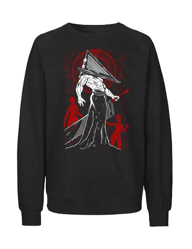 Pyramid Head - Red Pyramid Thing - Kawaii, Anime, Manga, Tokyo, Angry, Japanese Art, Aesthetic, Manga Style, Zylixzen, Aggressive, Gamer, Otaku, Gift, Cool, Horror - Fairtrade Sweatshirt