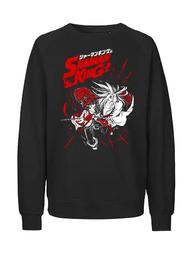 Yoh Asakura And Amidamaru - Shaman King - Kawaii, Anime, Manga, Tokyo, Angry, Japanese Art, Aesthetic, Manga Style, Zylixzen, Aggressive, Gamer, Otaku, Gift, Cool - Fairtrade Sweatshirt