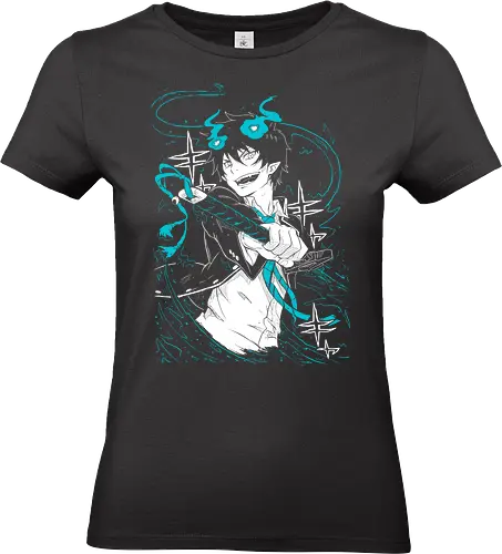 Rin Okumura - Blue Exorcist - Kawaii, Anime, Manga, Tokyo, Angry, Japanese Art, Aesthetic, Manga Style, Zylixzen, Aggressive, Gamer, Otaku, Gift, Cool - Standard T-Shirt (Frauen)